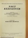 Francia-magyar és magyar-francia nagy kéziszótár II.
