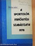 A sportolók minősítési szabályzata 1978