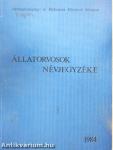 Állatorvosok névjegyzéke 1984