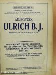 Ulrich B. J. cső-árjegyzék Budapest, 1914. április 1.