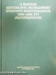 A Magyar Szocialista Munkáspárt Központi Bizottságának 1959-1960. évi jegyzőkönyvei
