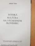 Potiská Kultúra na Vychodnom Slovensku