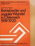Betriebsräte und sozialer Wandel in Österreich 1919/1920 (dedikált példány)