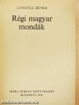 Régi magyar mondák