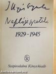 Naplójegyzetek 1929-1945