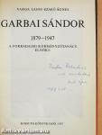 Garbai Sándor (dedikált példány)