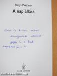 A nap állása (dedikált példány)