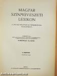 Magyar színművészeti lexikon I. (töredék)