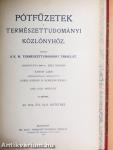 Pótfüzetek a Természettudományi Közlönyhöz 1913-1914/1-4.