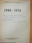Vásárhelyi tanulmányok IV. 1944-1974 (dedikált példány)