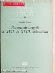 Parasztvármegyék a XVII. és XVIII. században