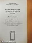 Littératures belges de langue francaise
