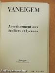Avertissement aux écoliers et lycéens