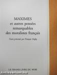 Maximes et autres pensées remarquables des moralistes français