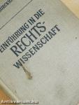 Einführung in die Rechtswissenschaft