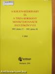 A Khuen-Héderváry és a Tisza kormány minisztertanácsi jegyzőkönyvei 1-2. 