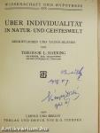 Über Individualität in Natur- und Geisteswelt