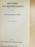 Die Lehre von der Wirtschaft