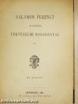 Salamon Ferencz kisebb történelmi dolgozatai