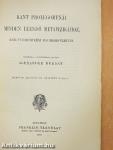 Kant prolegomenái minden leendő metafizikához, mely tudományként fog szerepelhetni
