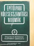 Építőipari költségszámítási normák 3.