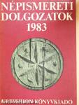 Népismereti dolgozatok 1983