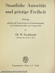 Staatliche Autorität und geistige Freiheit