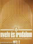 Nyelv és irodalom 1972/2.