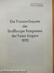 Die Trianon-Enquete des Straßburger Kongresses der freien Ungarn 1970