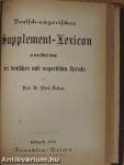 Uj teljes német és magyar szótár/Német-magyar pót-szótár (Ifj. Dr. Entz Géza könyvtárából)