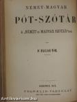 Uj teljes német és magyar szótár/Német-magyar pót-szótár (Ifj. Dr. Entz Géza könyvtárából)