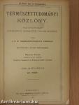 Természettudományi Közlöny 1903. január-december/Pótfüzetek a Természettudományi Közlönyhöz 1903. január-december