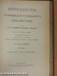 Természettudományi Közlöny 1903. január-december/Pótfüzetek a Természettudományi Közlönyhöz 1903. január-december