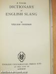 A Concise Dictionary of English Slang