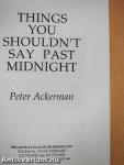 Things You Shouldn't Say Past Midnight