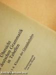 Übersicht der deutschen Grammatik in Tabellen