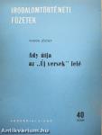 Ady útja az "Új versek" felé