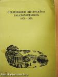 Helyismereti bibliográfia Balatonfüredről 1971-1976.