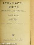 Latin-magyar szótár