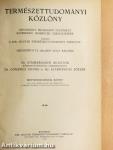 Természettudományi Közlöny 1942. január-december/Pótfüzetek a Természettudományi Közlönyhöz 1942. január-december