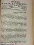 Természettudományi Közlöny 1942. január-december/Pótfüzetek a Természettudományi Közlönyhöz 1942. január-december