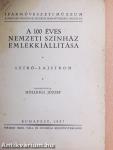 A 100 éves Nemzeti Színház emlékkiállítása