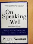 On Speaking Well