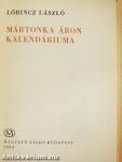 Mártonka Áron kalendáriuma
