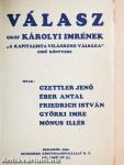 Válasz gróf Károlyi Imrének "A kapitalista világrend válsága" cimű könyvére