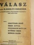 Válasz gróf Károlyi Imrének "A kapitalista világrend válsága" cimű könyvére