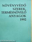 Növényvédő szerek, termésnövelő anyagok 1992.