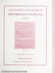A Pastinszky Antiquarium árverési katalógusa XXXII.