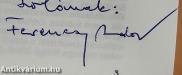 Anyag és szellem keletkezése (dedikált példány)