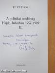 A politikai rendőrség Hajdú-Biharban 1957-1989 II. (dedikált példány)